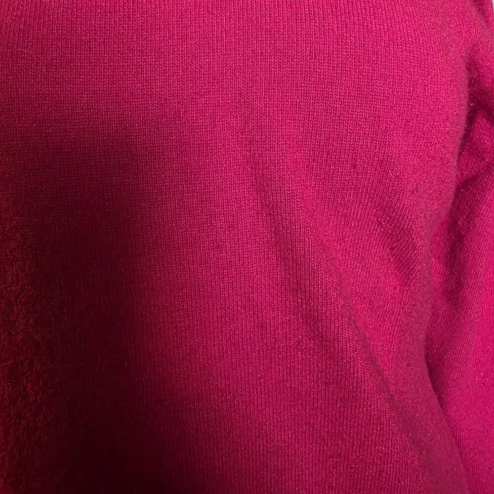 Ralph Lauren Red Cashmere Merino Angora Wool Turtleneck Sweater M